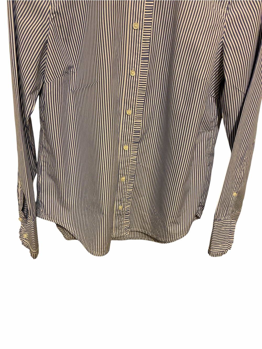J Crew Ruffles Pinstripe Button Shirt - Picture 8 of 15